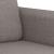 Set de canapea cu perne, 2 piese, gri taupe, material textil GartenMobel Dekor