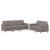 Set de canapea cu perne, 2 piese, gri taupe, material textil GartenMobel Dekor