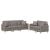 Set de canapele cu perne, 2 piese, gri taupe, textil GartenMobel Dekor
