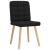 Scaune de sufragerie 6 buc. negru material textil GartenMobel Dekor
