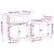Set mobilier de baie „Corona”, 2 piese, lemn masiv de pin GartenMobel Dekor