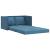 Canapea extensibilă de podea 2 în 1, albastru, 122x204x55 cm GartenMobel Dekor