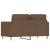 Canapea cu 2 locuri, maro, 120 cm, material textil GartenMobel Dekor