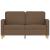 Canapea cu 2 locuri, maro, 120 cm, material textil GartenMobel Dekor
