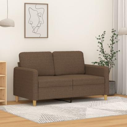 Canapea cu 2 locuri, maro, 120 cm, material textil GartenMobel Dekor