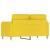 Canapea cu 2 locuri, galben deschis, 120 cm, material textil GartenMobel Dekor