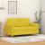 Canapea cu 2 locuri, galben deschis, 120 cm, material textil GartenMobel Dekor