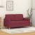 Canapea cu 2 locuri, roșu vin, 120 cm, material textil GartenMobel Dekor