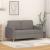 Canapea cu 2 locuri, gri taupe, 120 cm, material textil GartenMobel Dekor