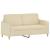 Canapea cu 2 locuri, crem, 140 cm, material textil GartenMobel Dekor