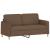 Canapea cu 2 locuri, maro, 140 cm, material textil GartenMobel Dekor