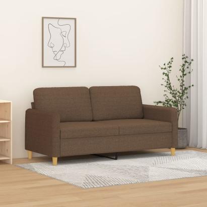 Canapea cu 2 locuri, maro, 140 cm, material textil GartenMobel Dekor
