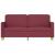Canapea cu 2 locuri, roșu vin, 140 cm, material textil GartenMobel Dekor