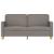 Canapea cu 2 locuri, gri taupe, 140 cm, material textil GartenMobel Dekor