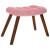 Scaun de relaxare cu taburet, roz, catifea GartenMobel Dekor