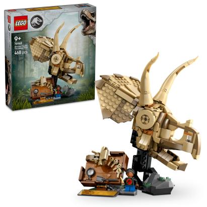 LEGO Fosile de dinozaur: craniu de Triceratops Quality Brand