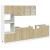 Set dulapuri de bucătărie 7 piese stejar sonoma, lemn prelucrat GartenMobel Dekor