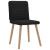 Scaune de sufragerie 6 buc. negru material textil GartenMobel Dekor