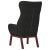 Scaun de relaxare, negru, material textil GartenMobel Dekor