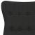 Scaun de relaxare, negru, material textil GartenMobel Dekor
