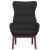 Scaun de relaxare, negru, material textil GartenMobel Dekor