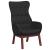Scaun de relaxare, negru, material textil GartenMobel Dekor