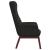 Scaun de relaxare, negru, material textil GartenMobel Dekor