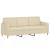 Set de canapele cu perne, 3 piese, crem, textil GartenMobel Dekor