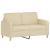 Set de canapele cu perne, 3 piese, crem, textil GartenMobel Dekor