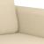 Set de canapele cu perne, 3 piese, crem, textil GartenMobel Dekor