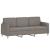 Set de canapea cu perne, 3 piese, gri taupe, material textil GartenMobel Dekor