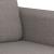 Set de canapea cu perne, 3 piese, gri taupe, material textil GartenMobel Dekor