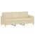 Set de canapele cu perne, 3 piese, crem, textil GartenMobel Dekor