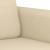 Set de canapele cu perne, 3 piese, crem, textil GartenMobel Dekor
