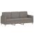 Set de canapele cu perne, 3 piese, gri taupe, textil GartenMobel Dekor