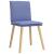 Scaune de sufragerie 4 buc țesătură Jeans Blue GartenMobel Dekor