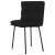 Scaune de sufragerie, 6 buc, negru, catifea GartenMobel Dekor
