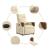 Fotoliu rabatabil electric, crem, material textil GartenMobel Dekor
