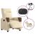 Fotoliu rabatabil electric, crem, material textil GartenMobel Dekor