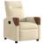 Fotoliu rabatabil electric, crem, material textil GartenMobel Dekor