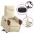 Fotoliu electric rabatabil cu ridicare, crem, textil GartenMobel Dekor