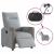 Fotoliu rabatabil electric, gri deschis, textil GartenMobel Dekor