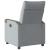 Fotoliu rabatabil electric, gri deschis, textil GartenMobel Dekor