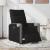 Fotoliu rabatabil electric, negru, material textil GartenMobel Dekor
