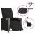 Fotoliu rabatabil electric, negru, material textil GartenMobel Dekor