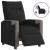 Fotoliu rabatabil electric, negru, material textil GartenMobel Dekor