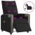 Fotoliu electric de masaj rabatabil, negru, textil GartenMobel Dekor