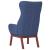 Scaun de relaxare, albastru, material textil GartenMobel Dekor