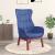 Scaun de relaxare, albastru, material textil GartenMobel Dekor