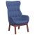 Scaun de relaxare, albastru, material textil GartenMobel Dekor